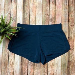 Athleta Serenity shortie shorts in constellation blue